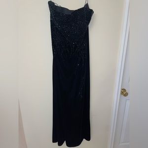 Black formal dress long